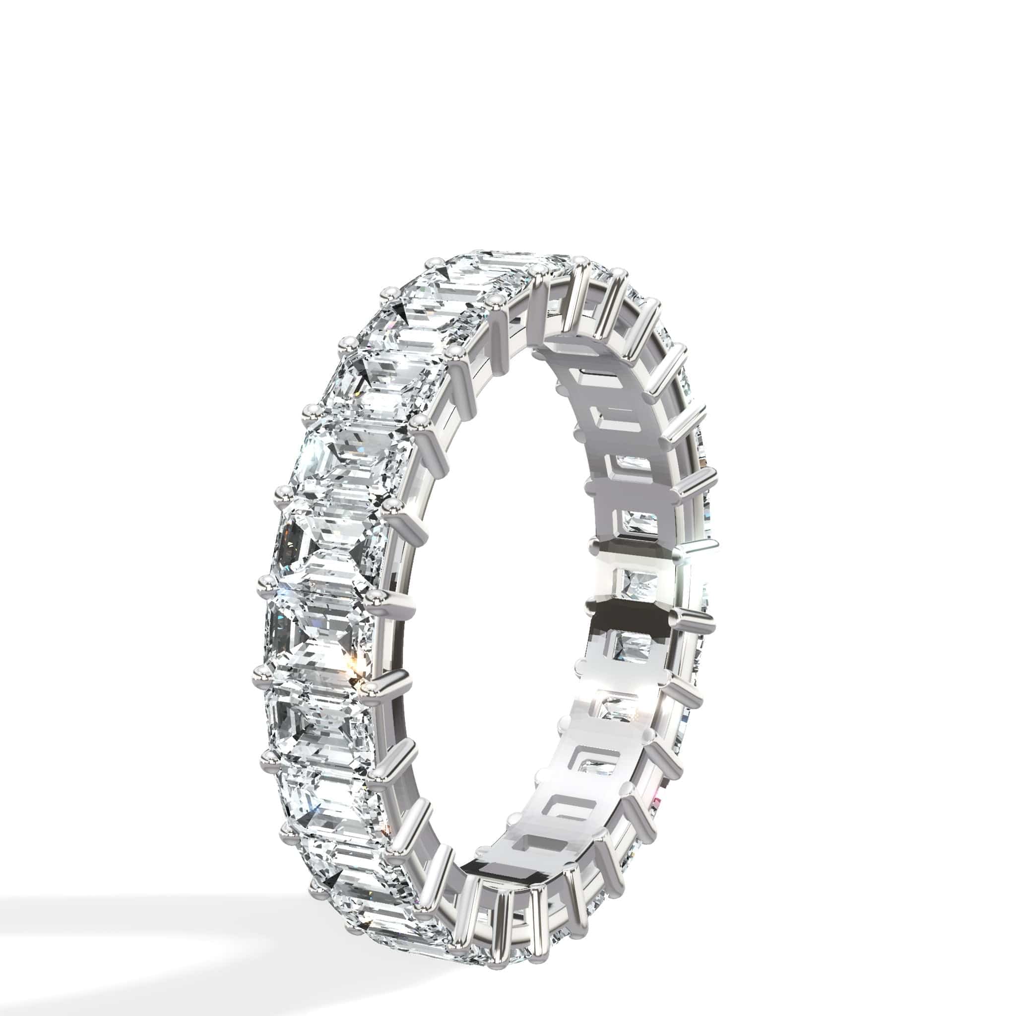 3 ct Emerald Cut Diamond Eternity Band - Image 3