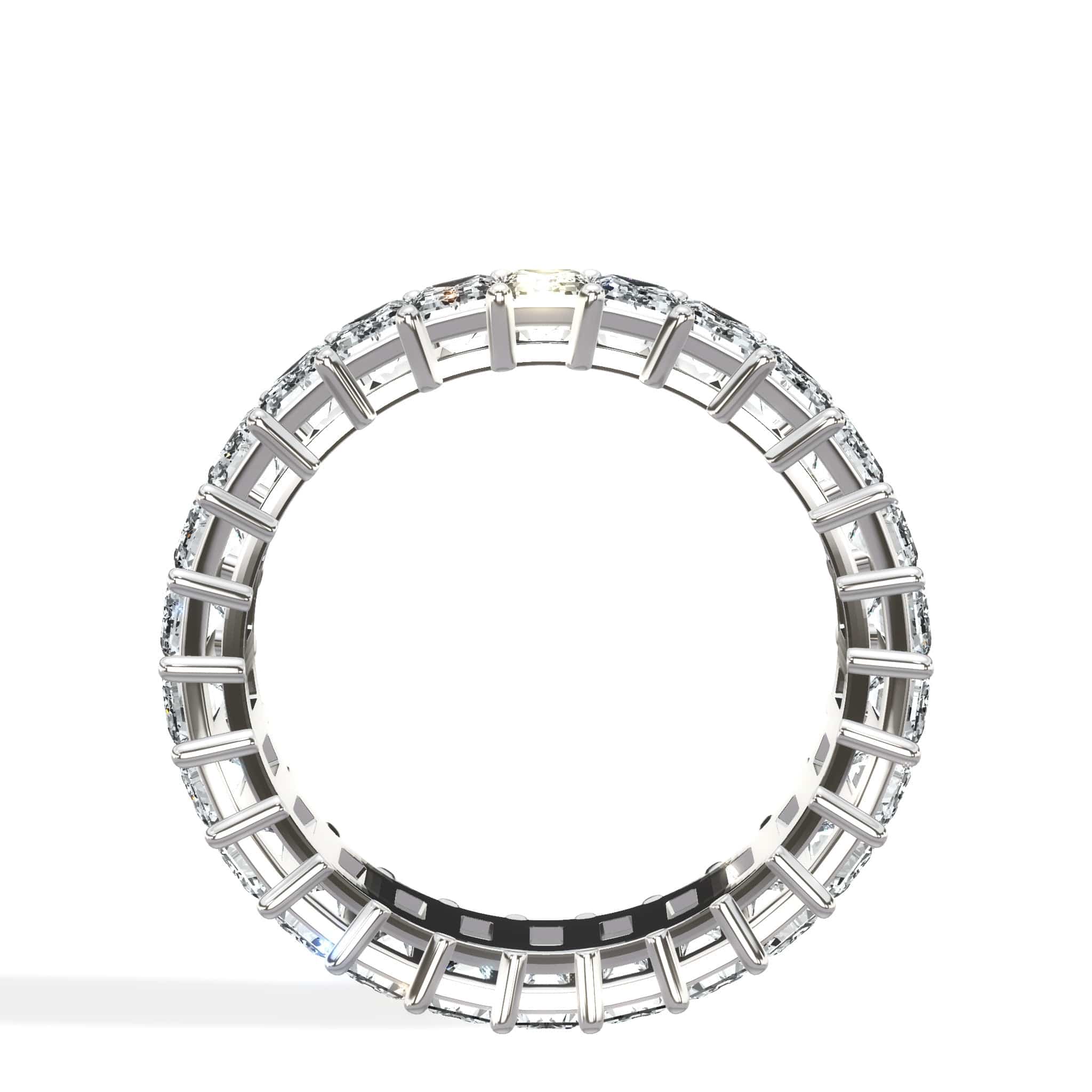 3 ct Emerald Cut Diamond Eternity Band - Image 4