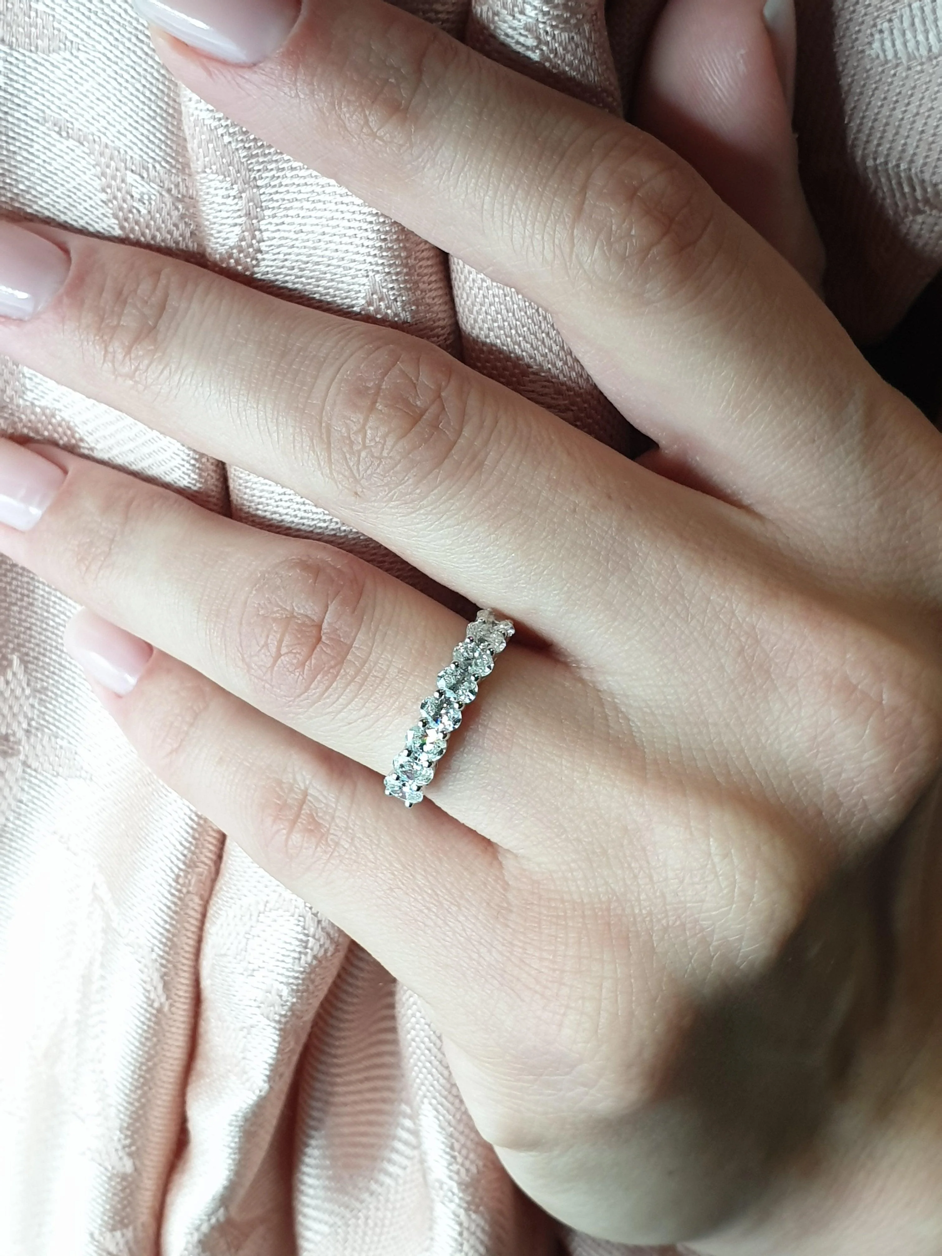 3 ct Oval Cut Diamond Eternity Band - Image 4