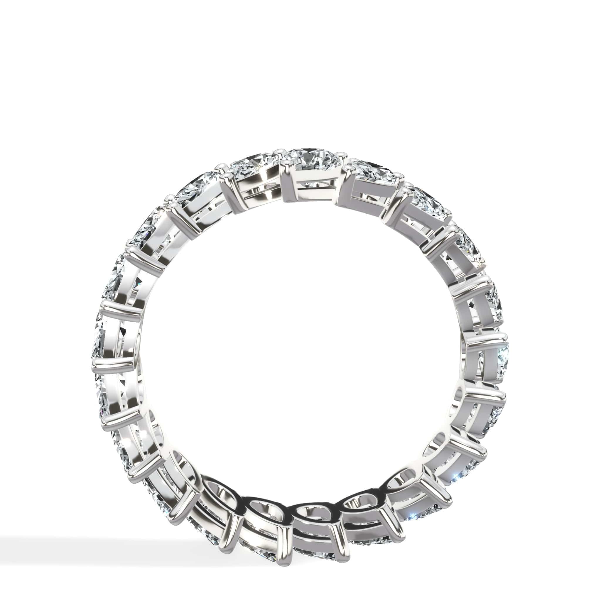 3 Carat Diagonal Pear Shape Diamond Eternity Band - Image 4
