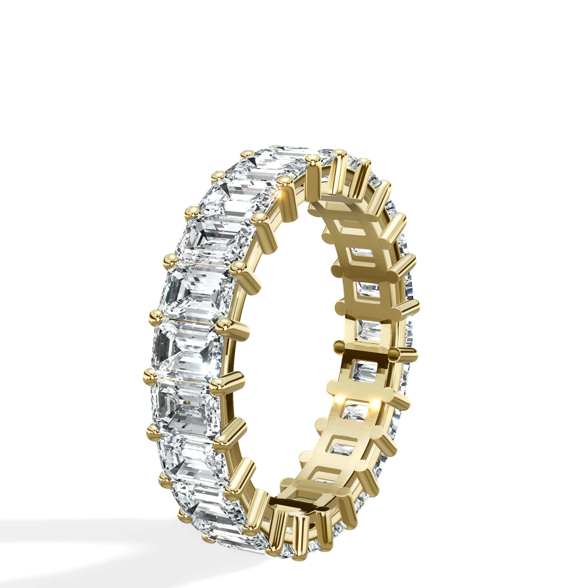 4 ct Emerald Cut Diamond Eternity Band - Image 5