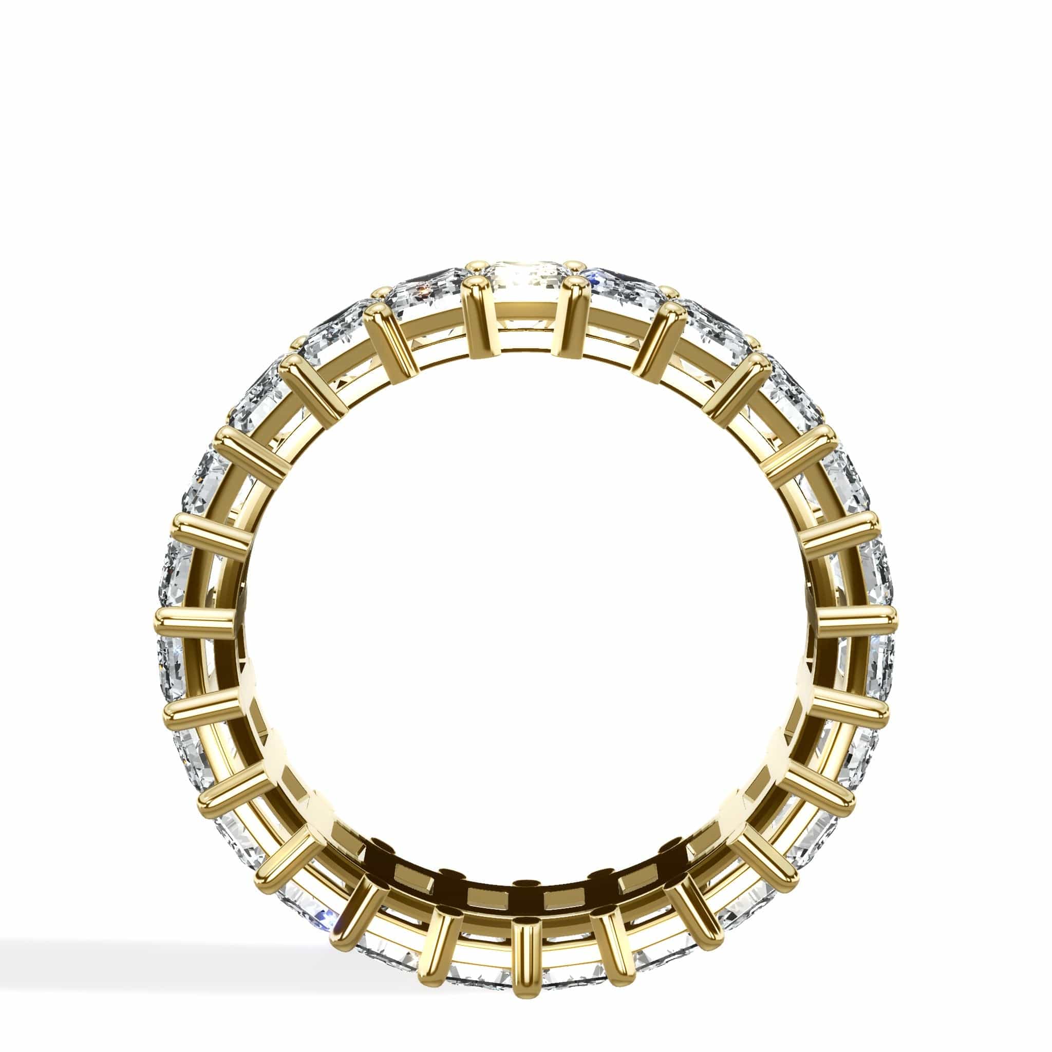 4 ct Emerald Cut Diamond Eternity Band - Image 6