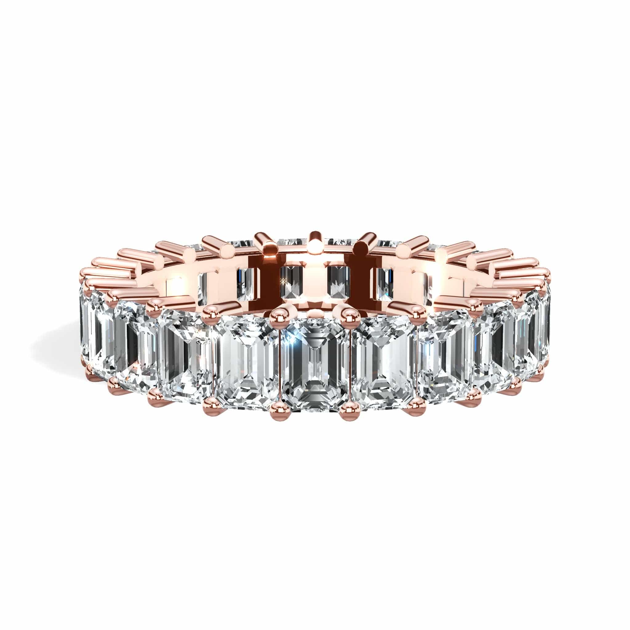 4 ct Emerald Cut Diamond Eternity Band - Image 7