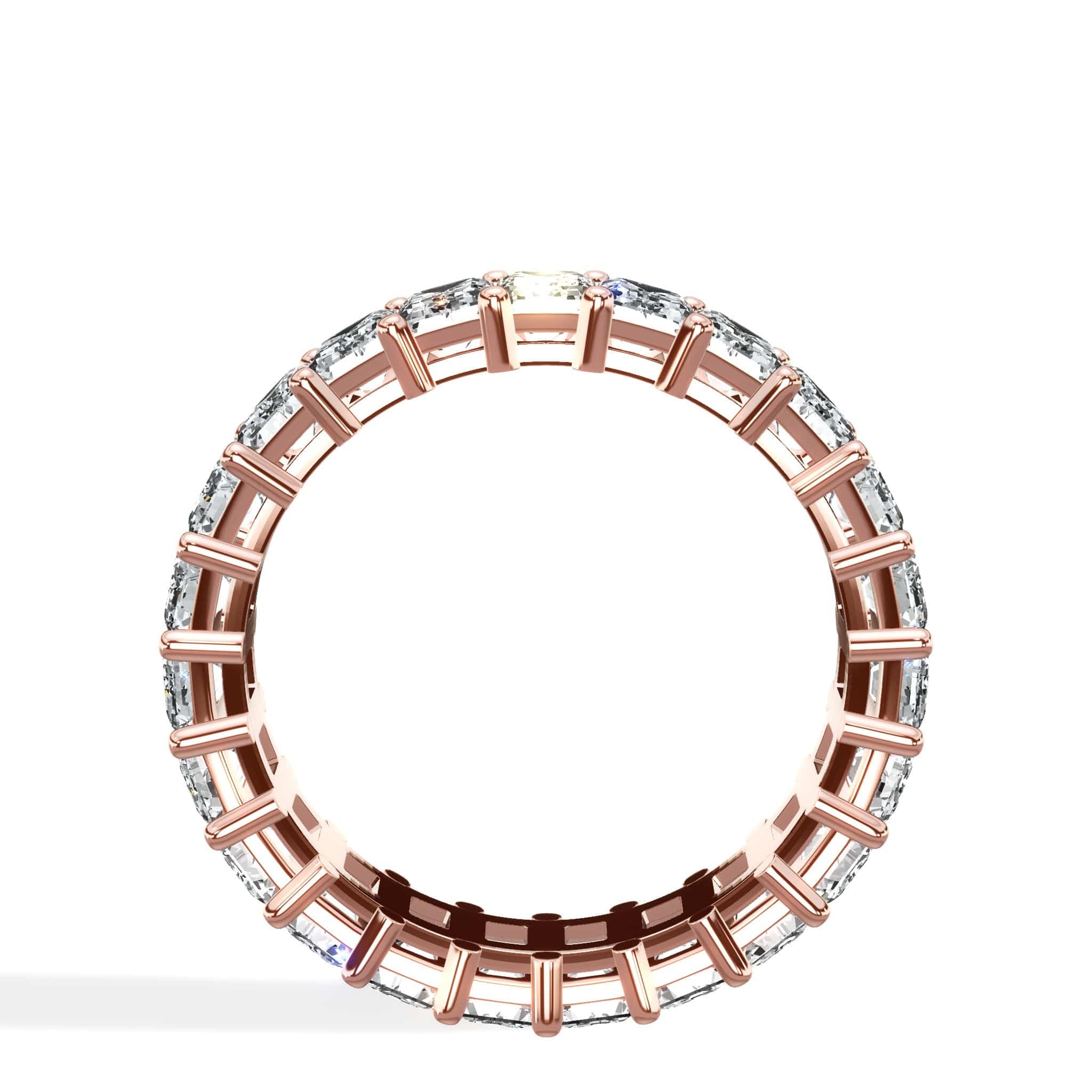 4 ct Emerald Cut Diamond Eternity Band - Image 9