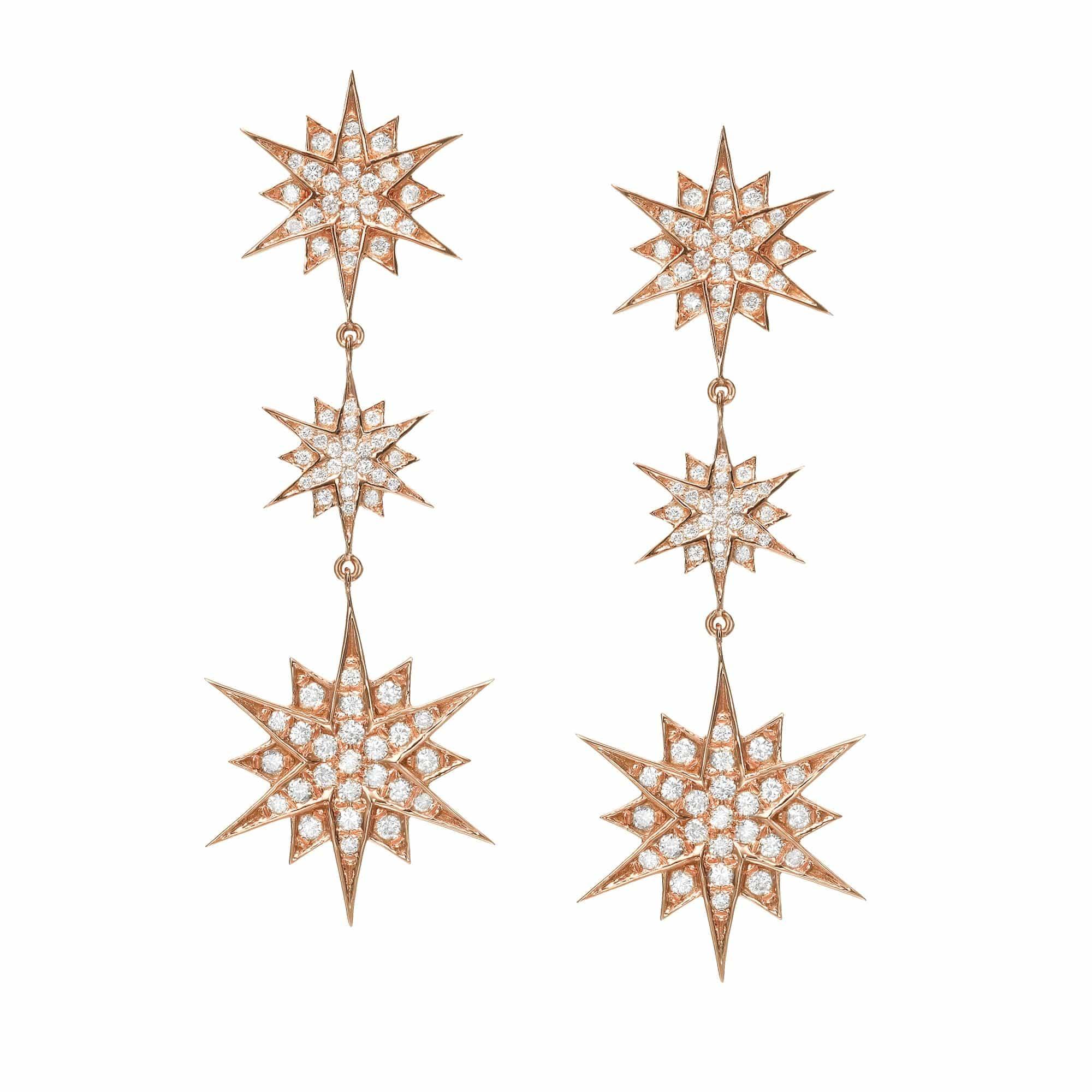 Galaxy Natural Diamond Drop Earrings - Image 3