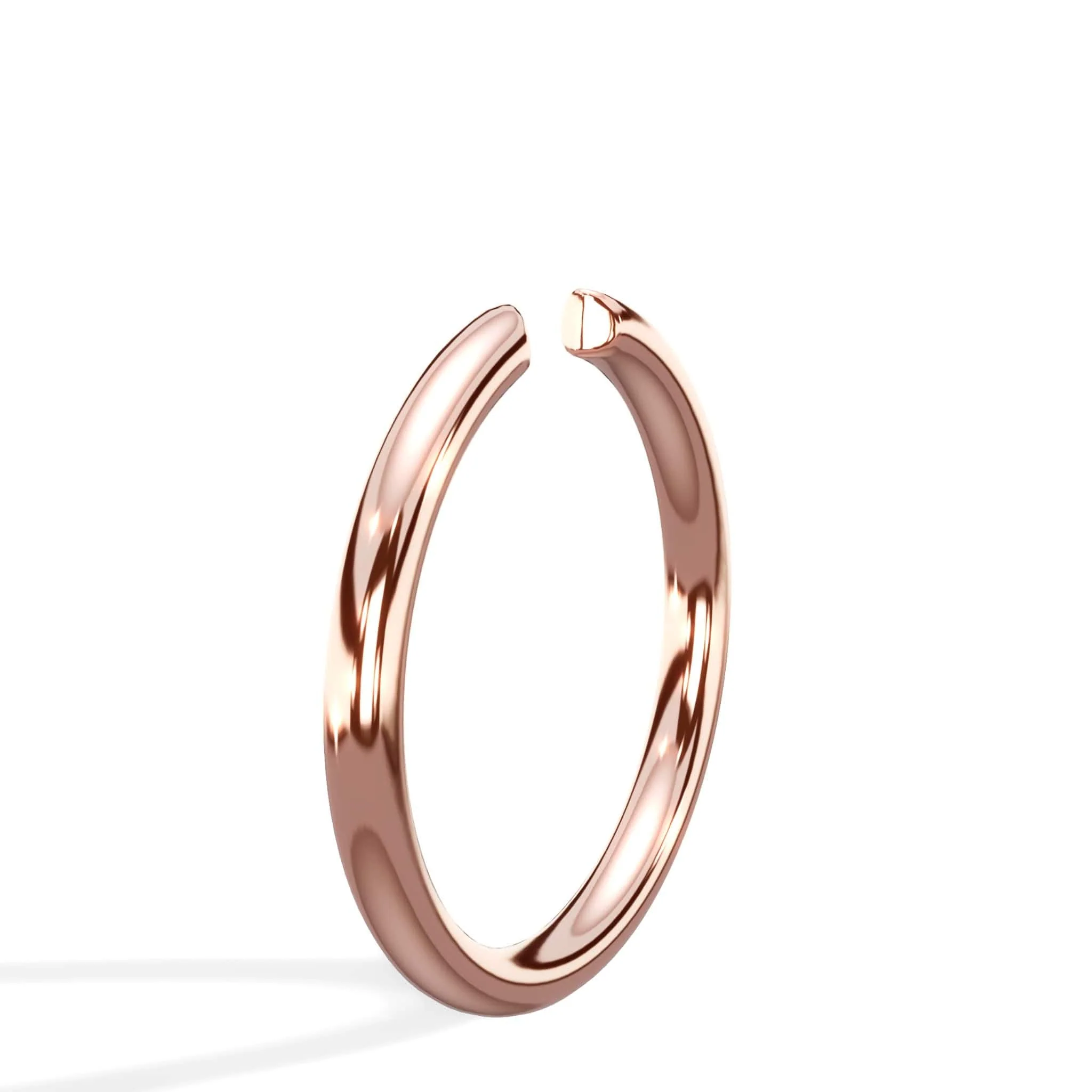 Open Wedding Ring In 14K Rose Gold (1.80mm) - Image 3